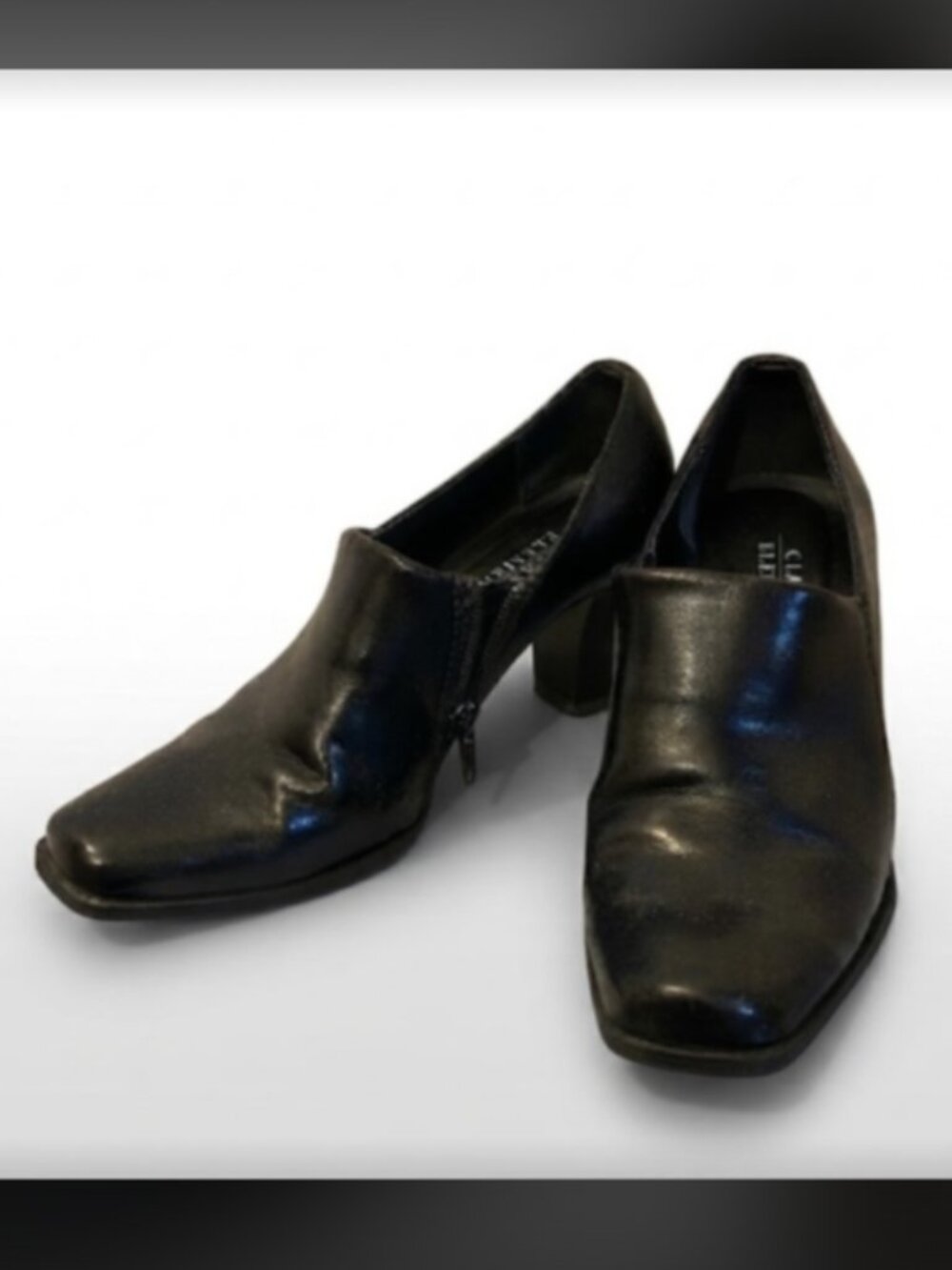 Vintage Classic Elements Square Toe Heels